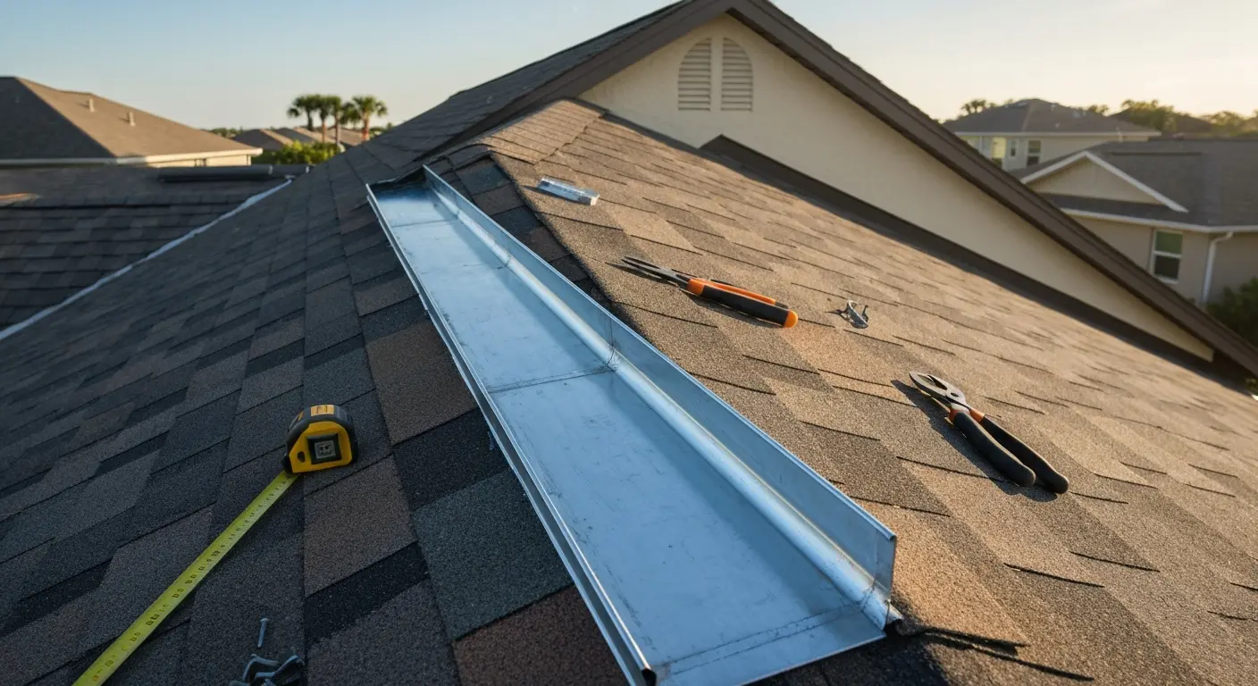 Roof repair on Siesta Key home