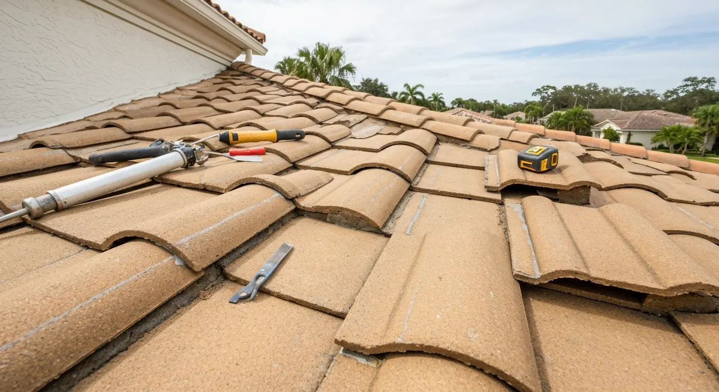 Tile roof repair in Lakewood Ranch