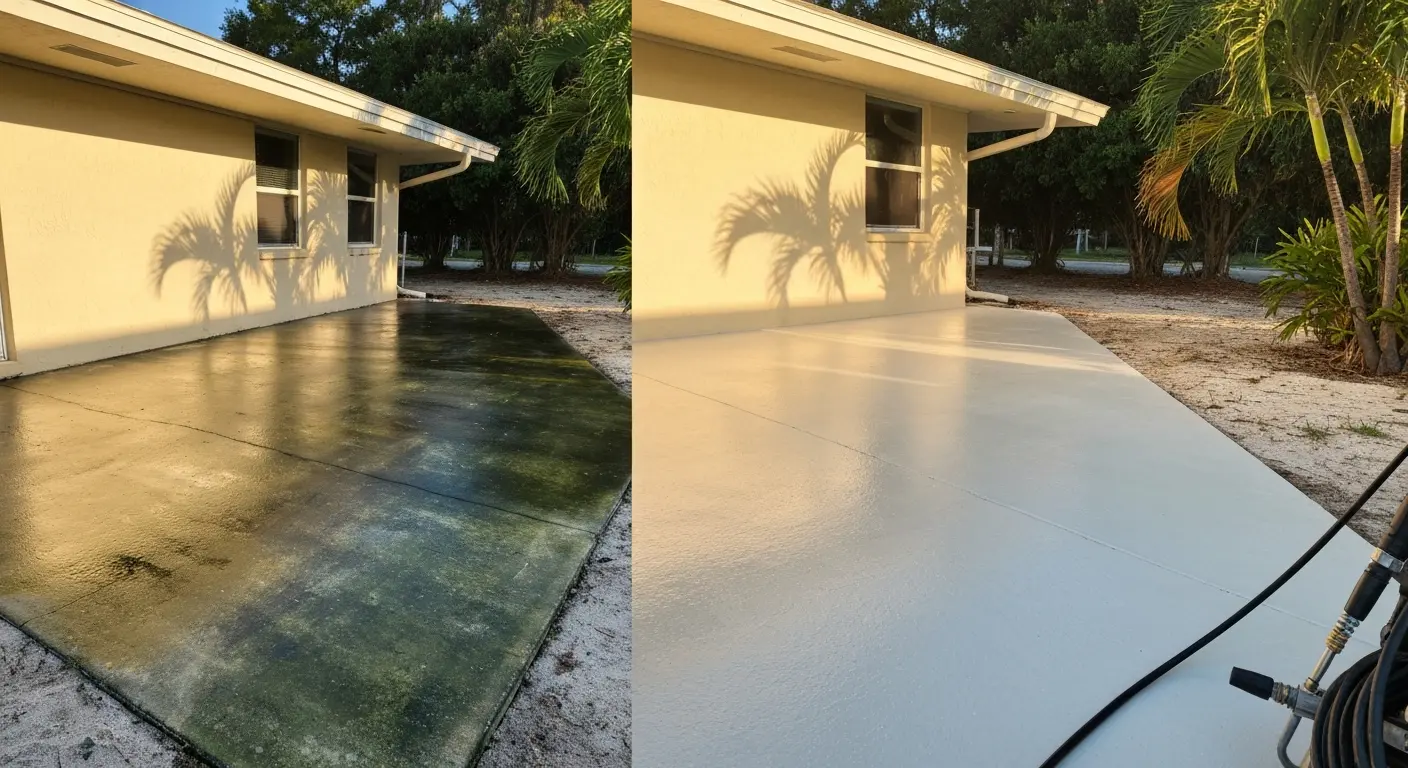 Algae stain removal service