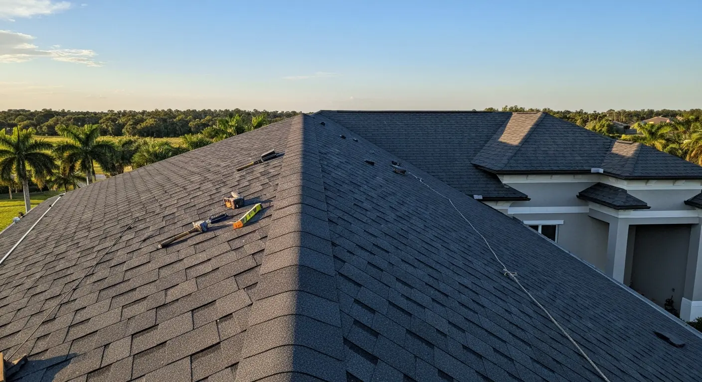 Asphalt shingle roof in Sarasota County