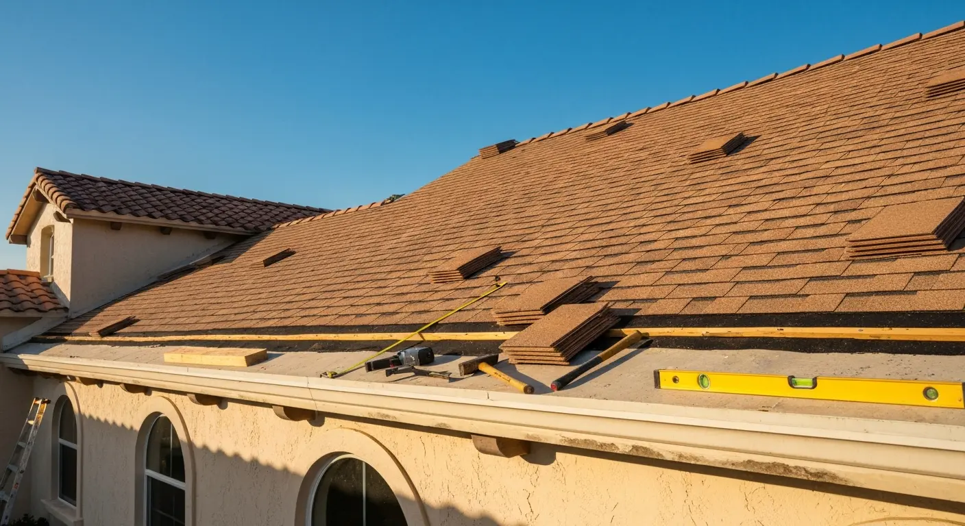 Siesta Beach area roof work