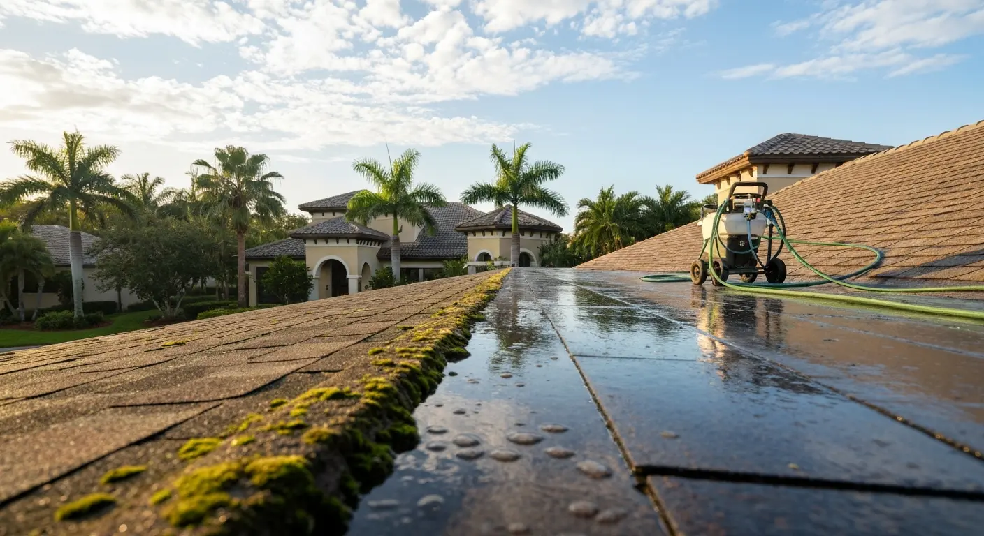 Roof cleaning in Lakewood Ranch