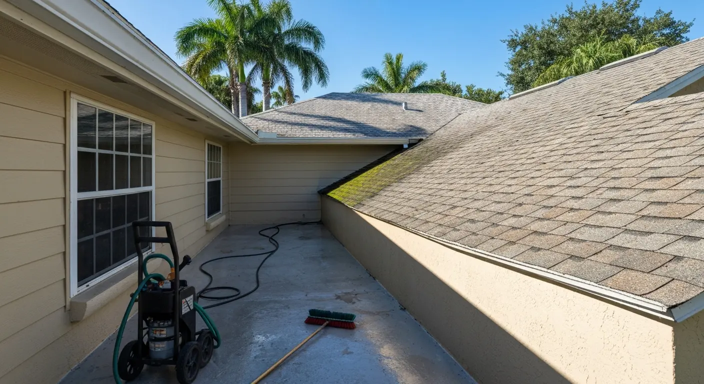 Moss removal service