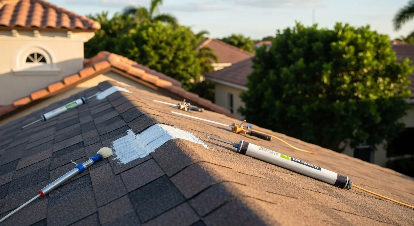 Roof sealing and waterproofing work