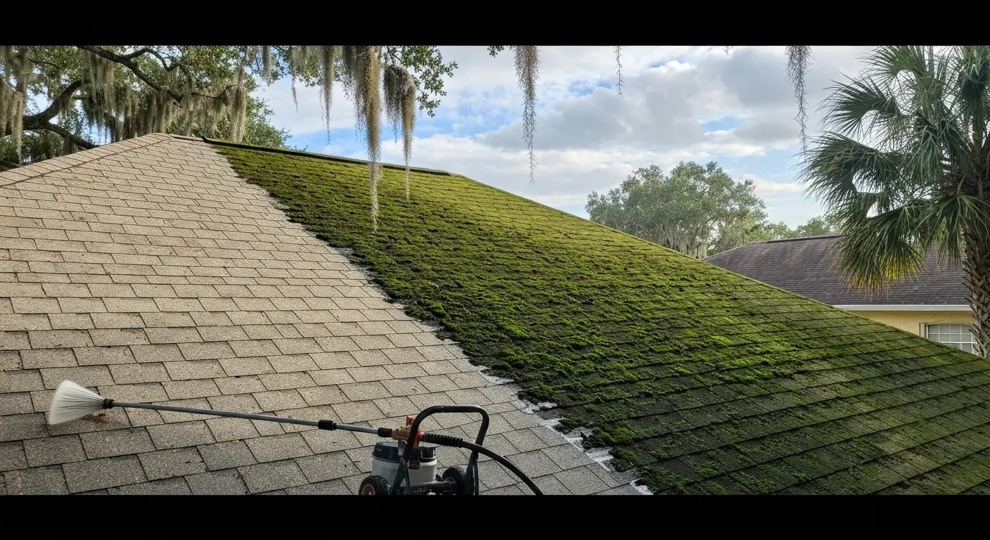 Moss removal service