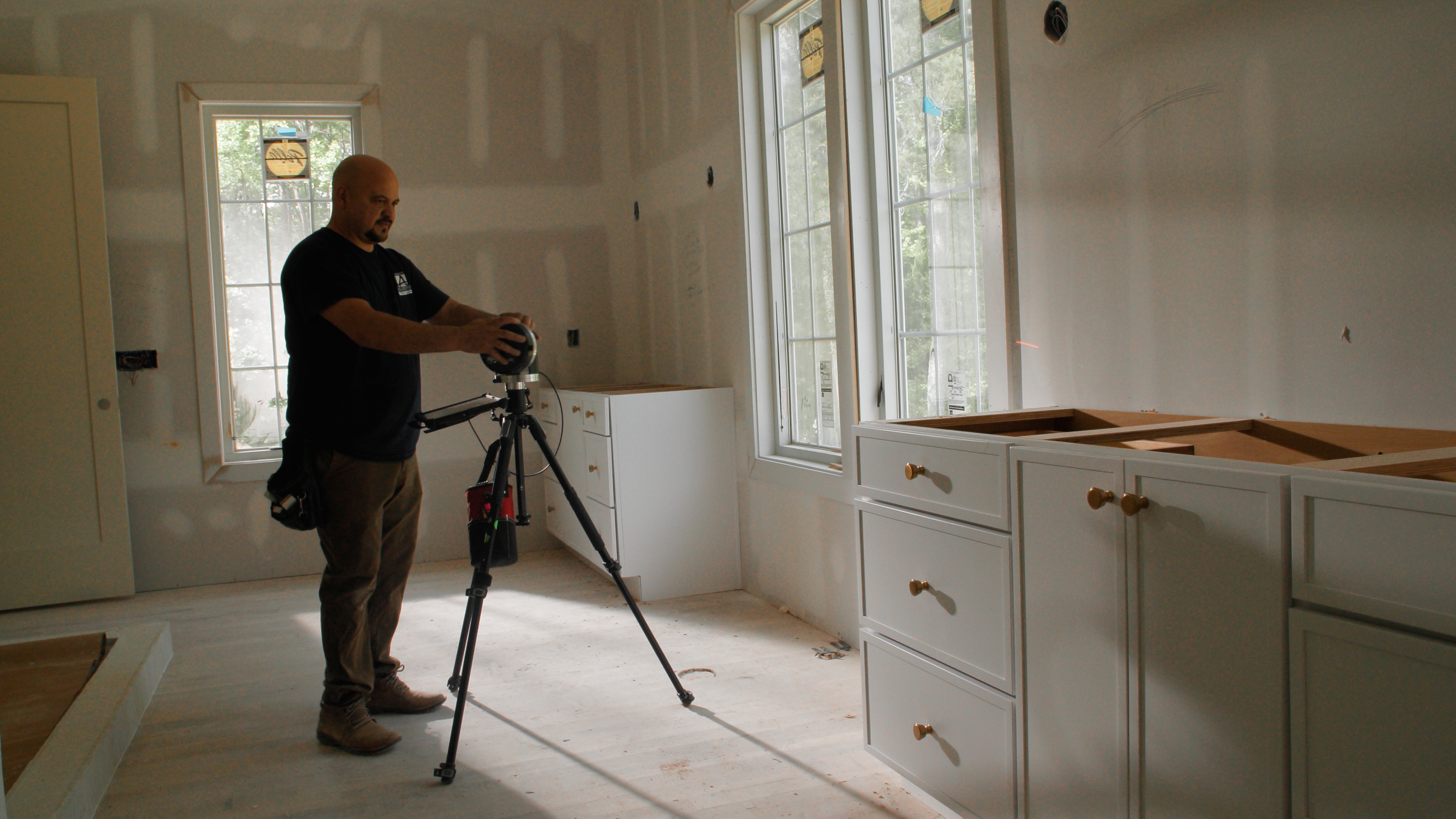 Absolute Stone technician at work