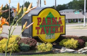 Parma Tavern exterior sign in Parma Ohio
