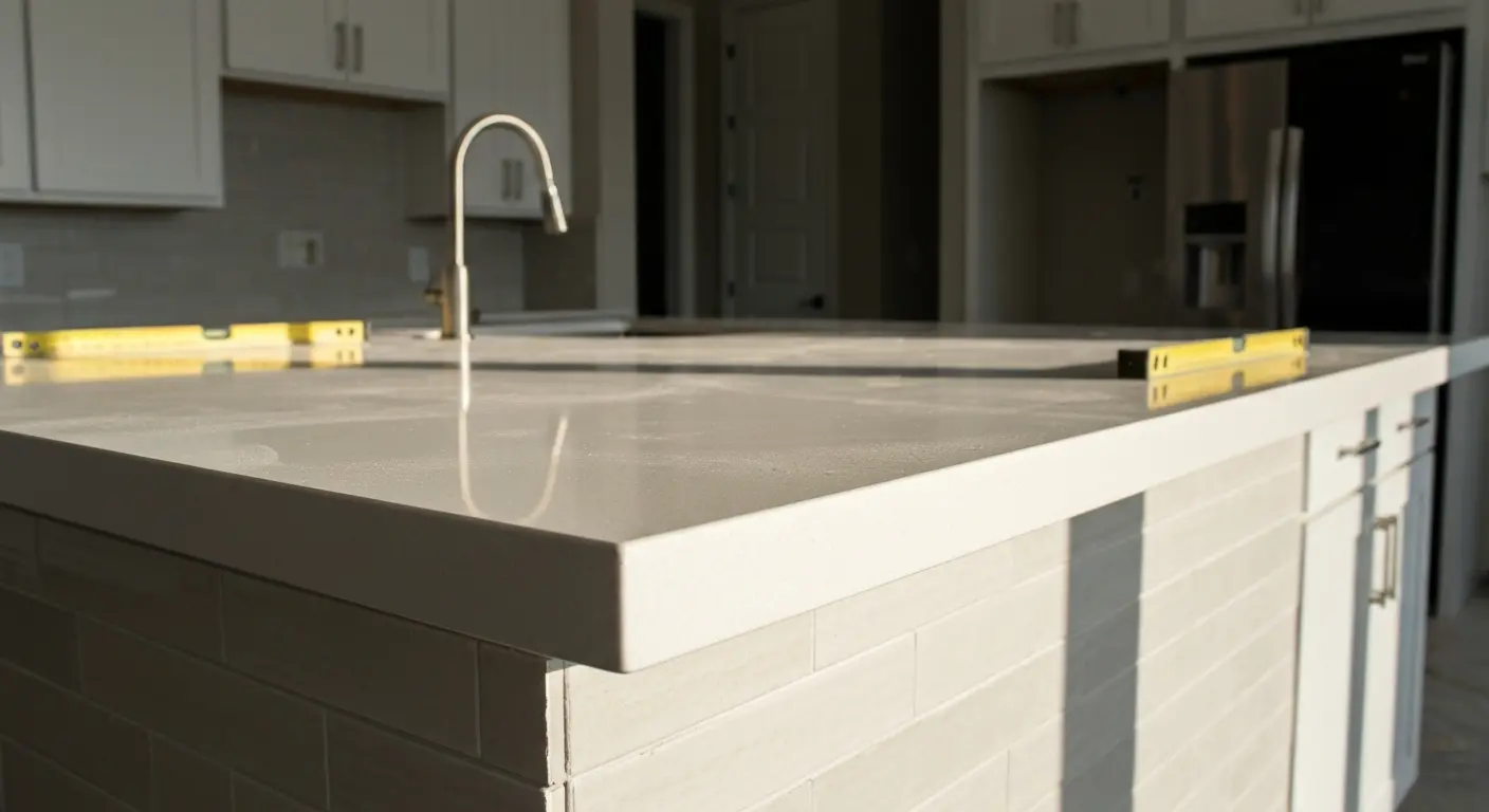 Countertop edge and backsplash design
