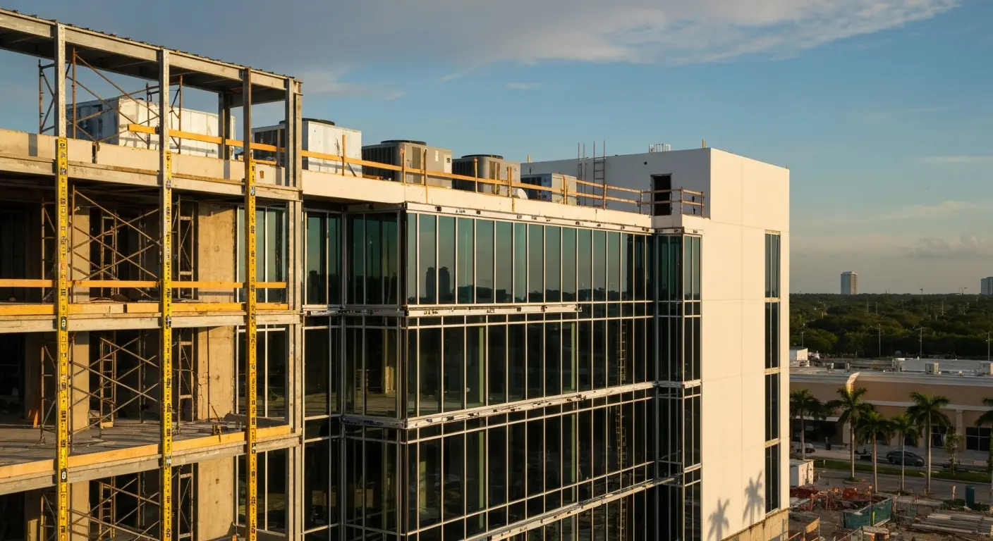 Commercial building construction