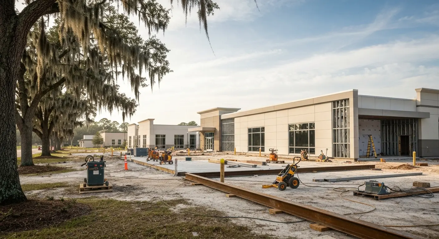 Commercial construction in Live Oak