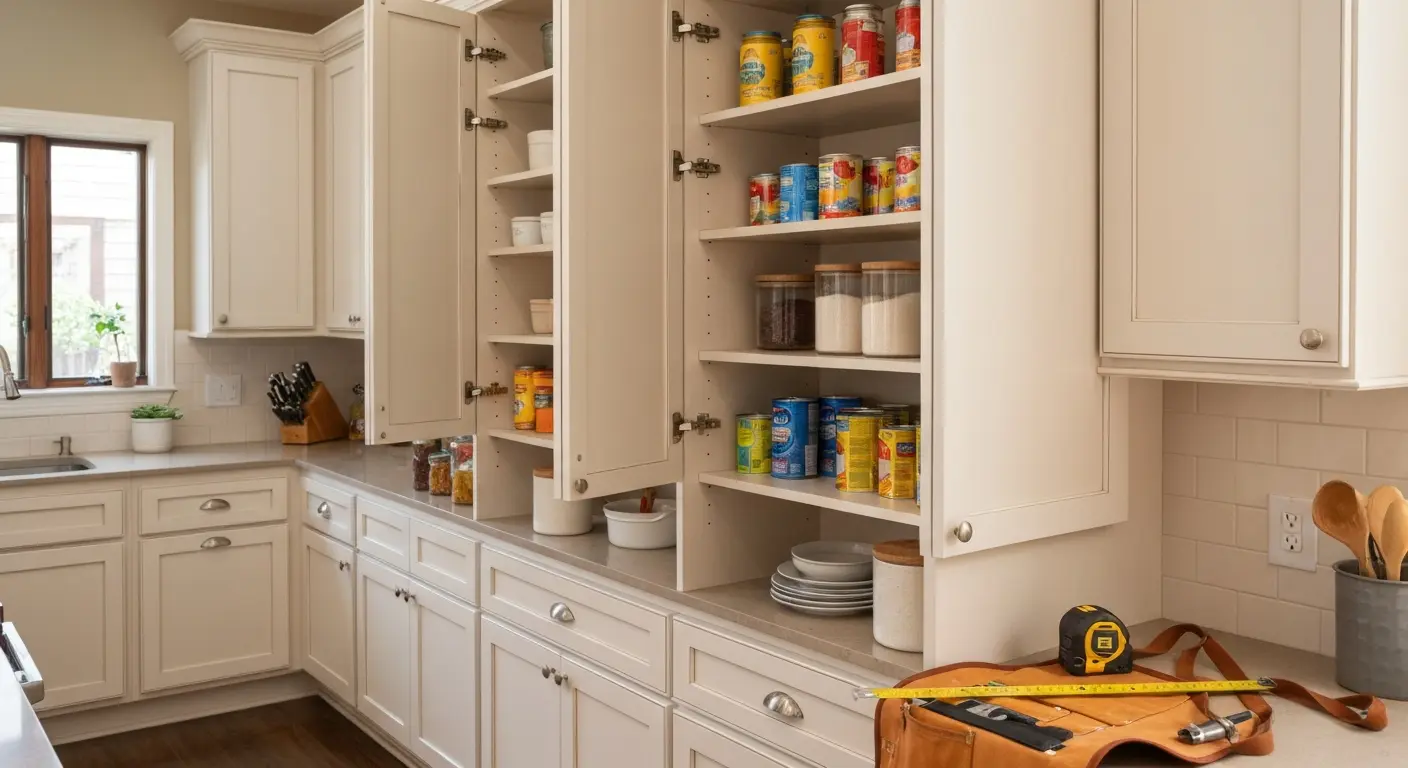 Pantry cabinet installation