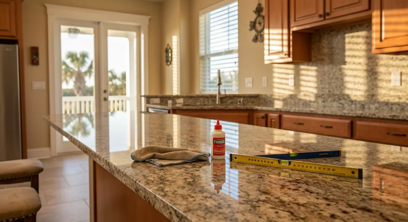 Granite countertop installation