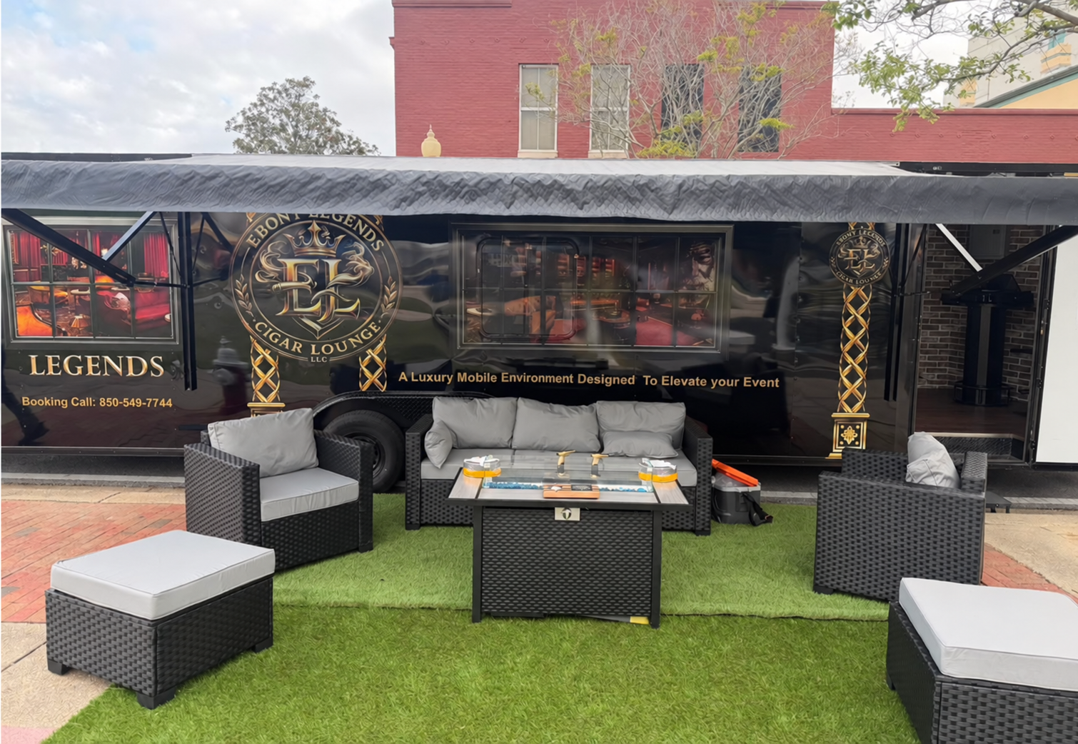 The Ebony Legends mobile cigar lounge