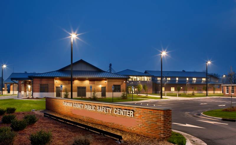 People arriving at the detention center for release information