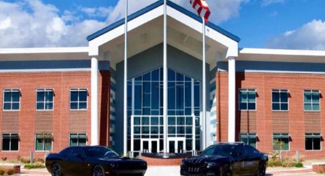 Exterior view of the Currituck County Detention Center in Maple, North Carolina
