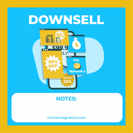 Downsell Page funnel magnet art