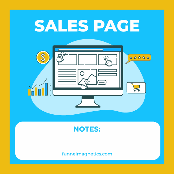 Sales Page funnel magnet art