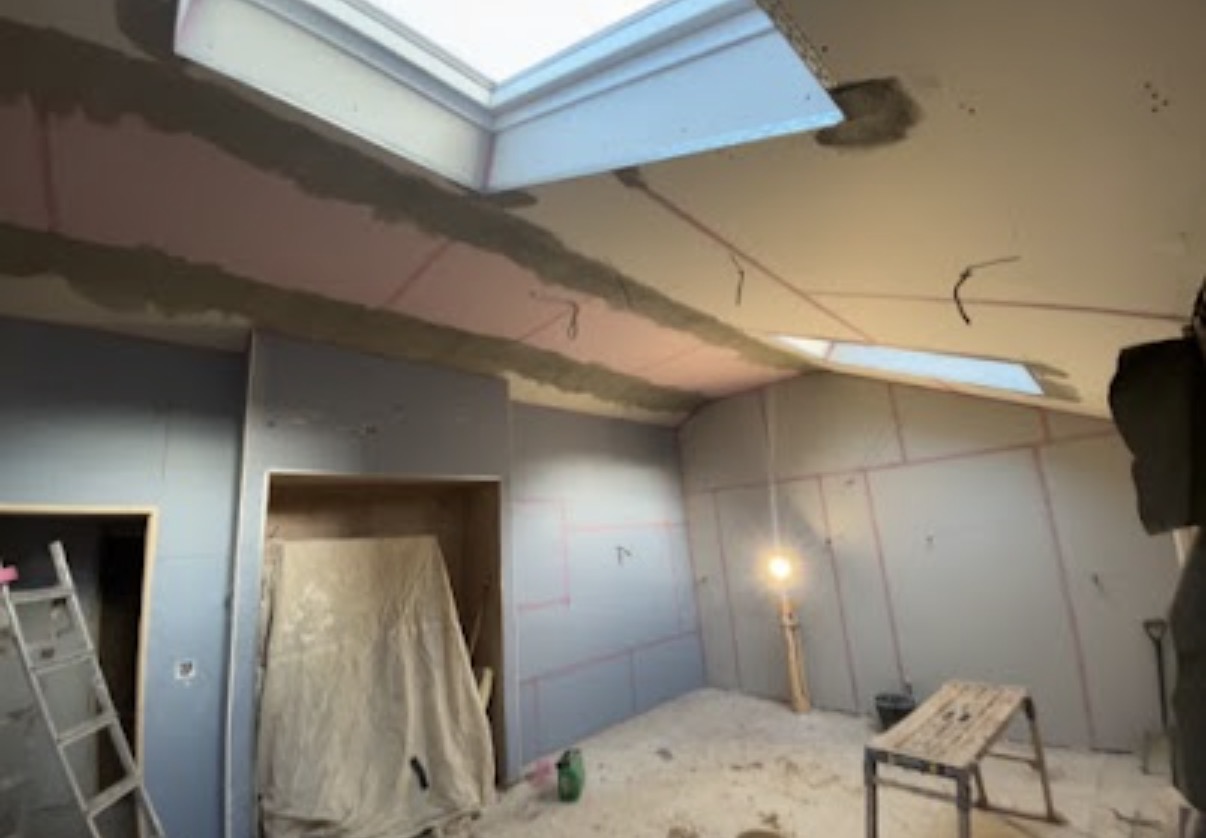 Interior plastering work by Elite Plastering Contractors Ltd