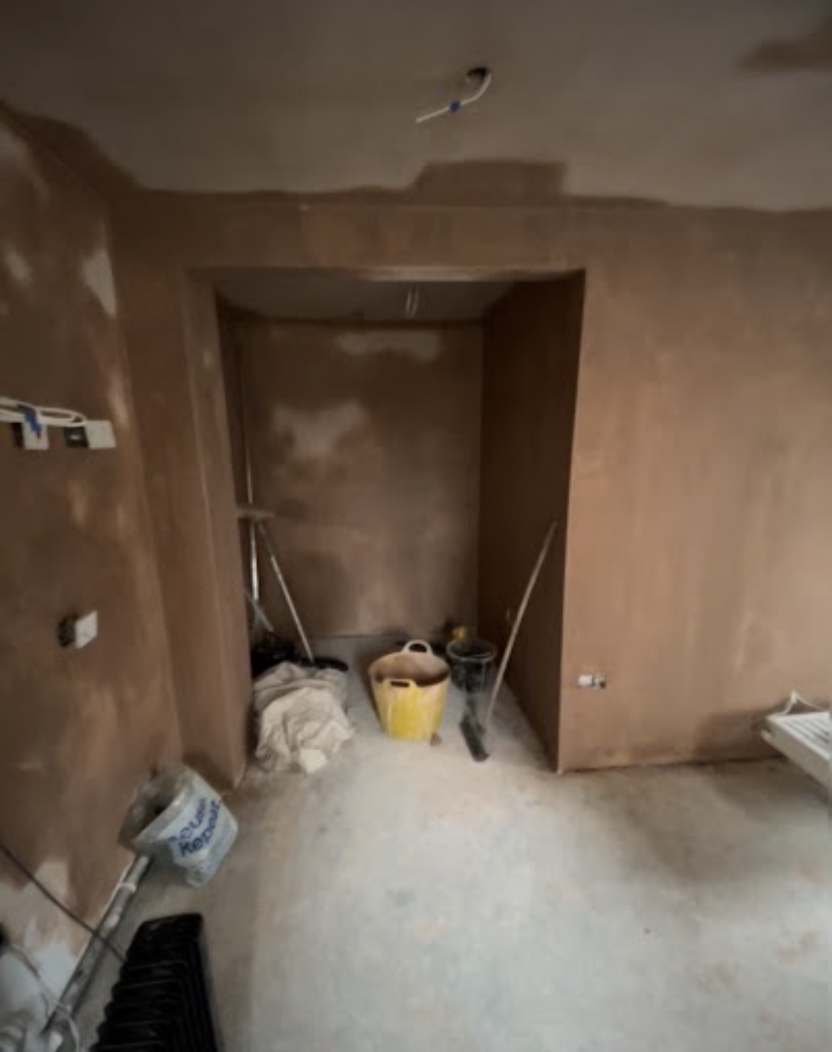 Plaster surface repair work by Elite Plastering Contractors Ltd
