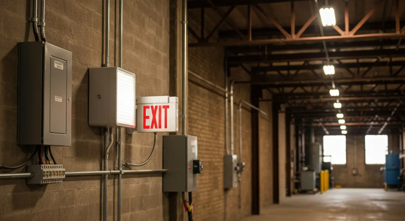 Industrial emergency lighting system