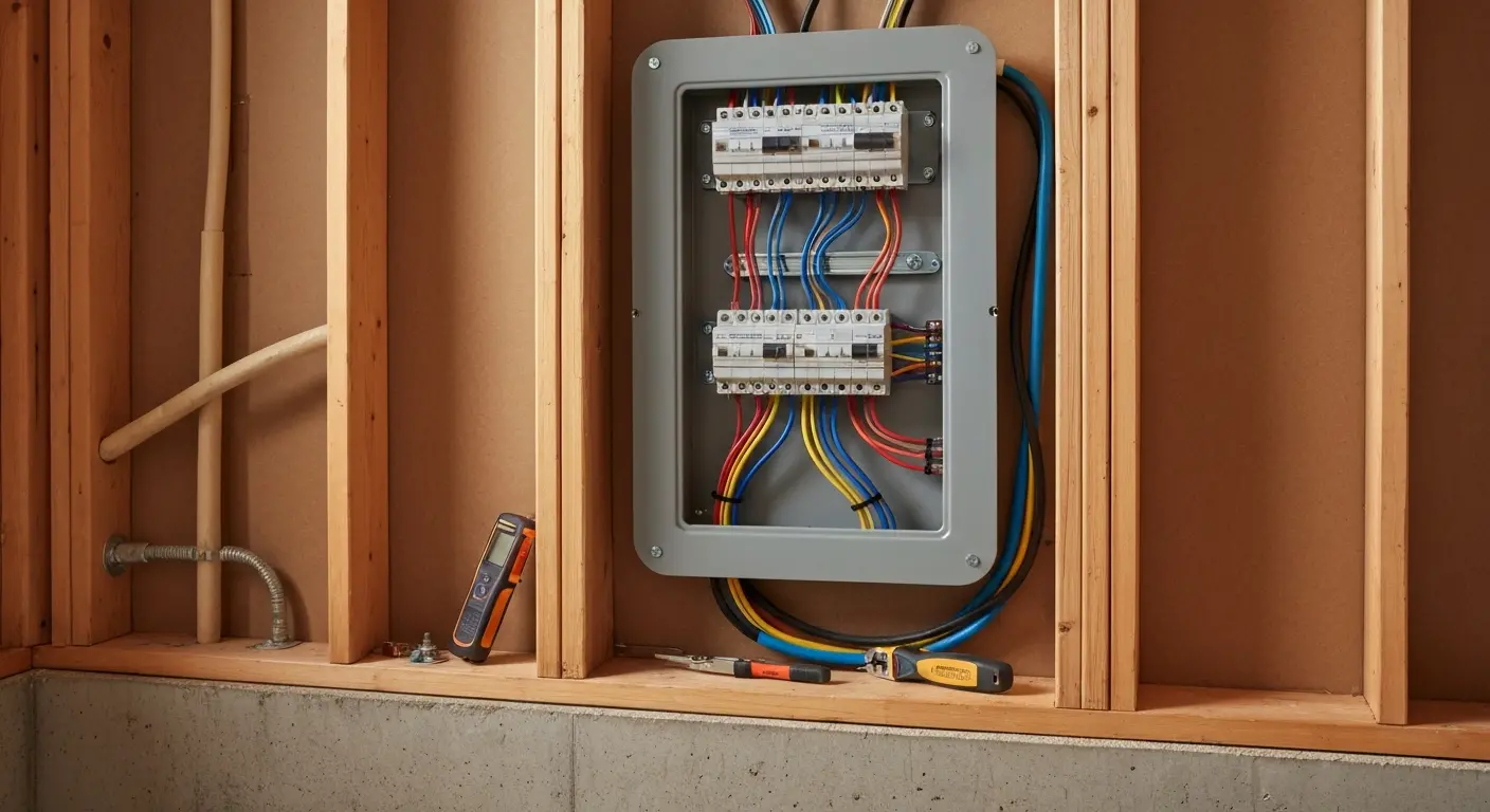 Residential electrical rewiring