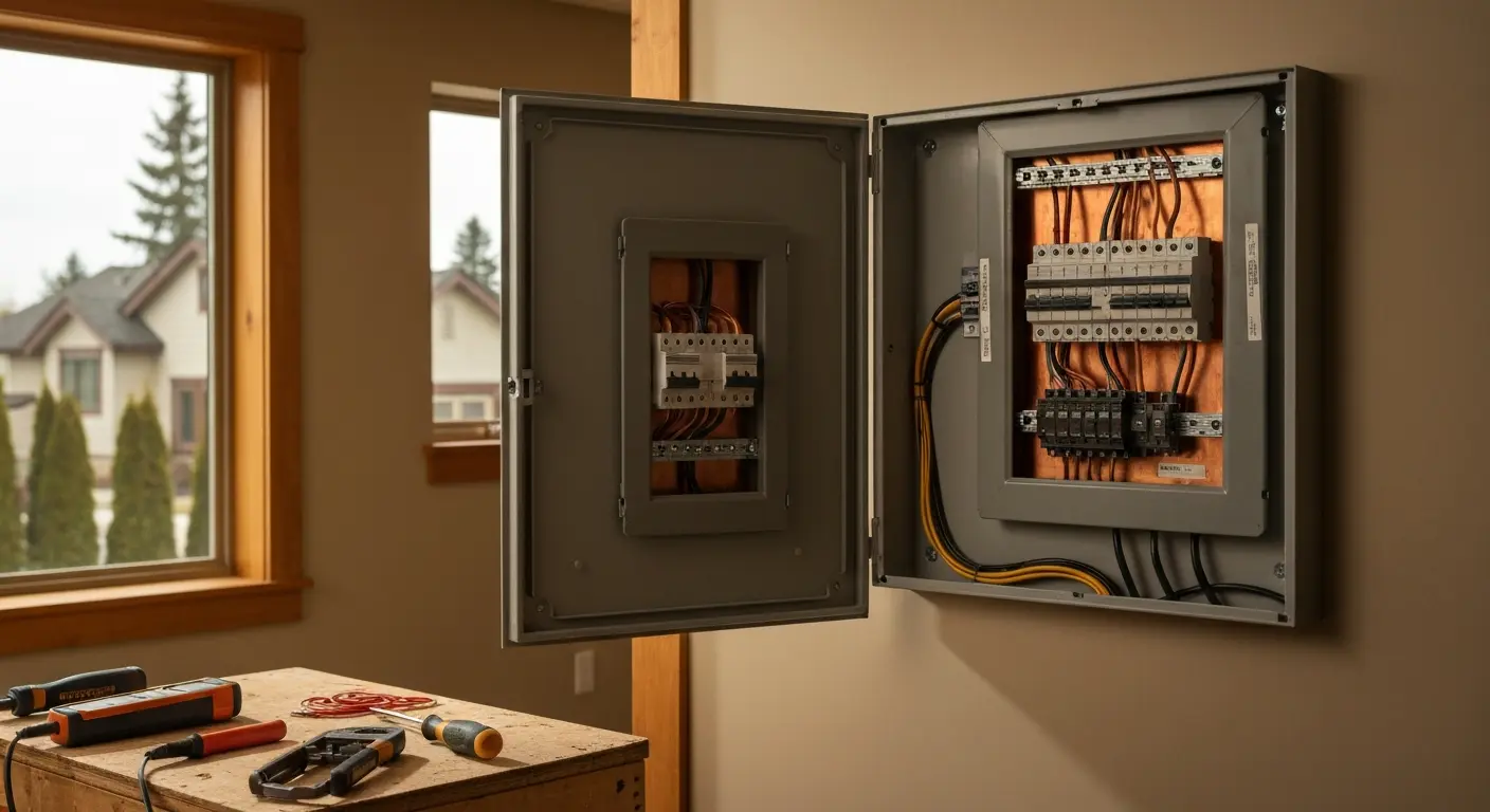 Residential electrical panel upgrade