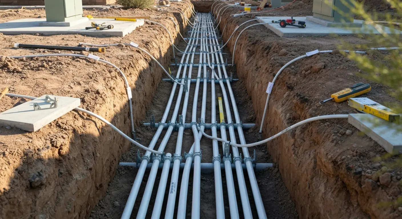 Underground electrical utility installation
