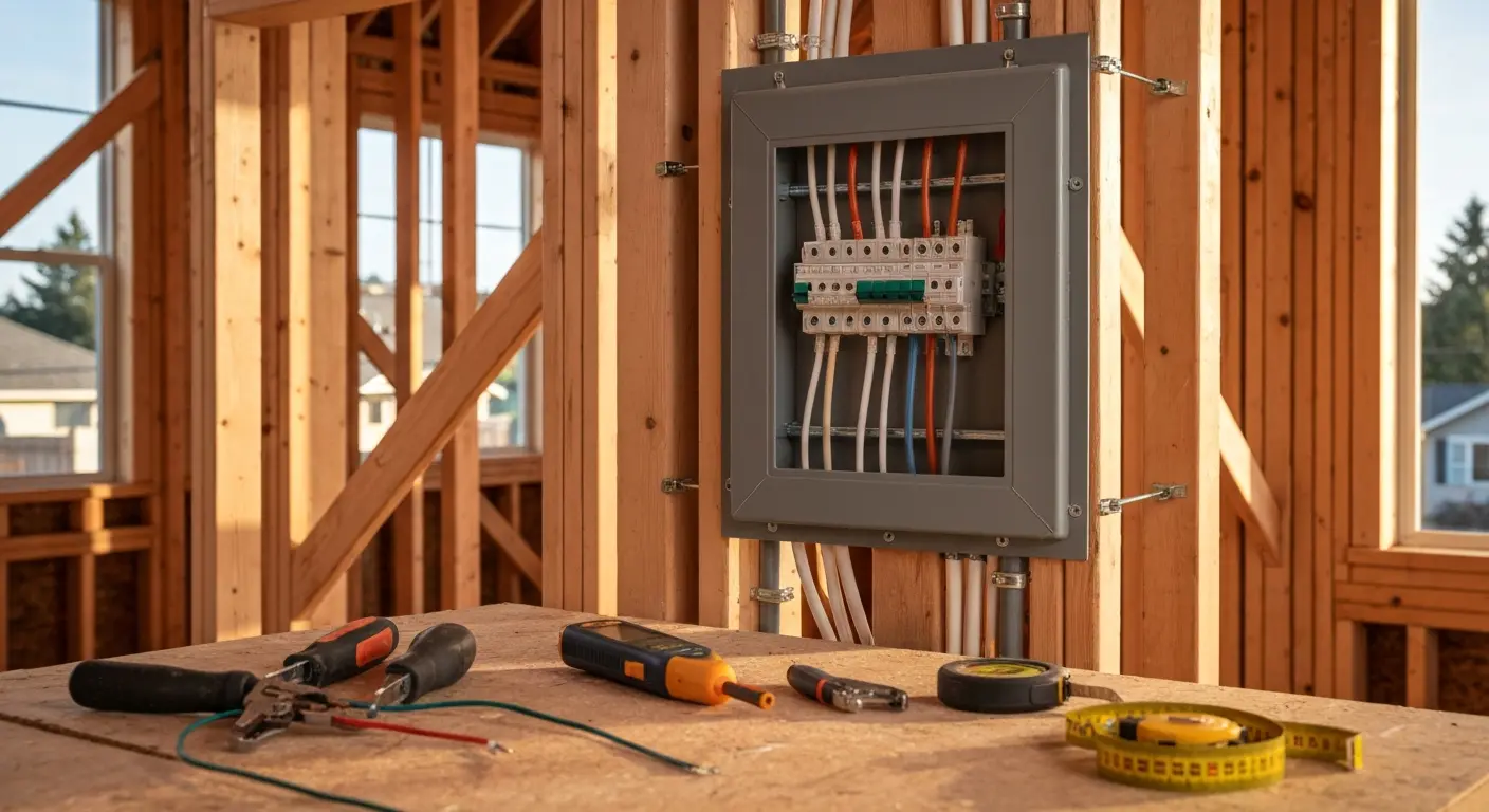 New home wiring installation