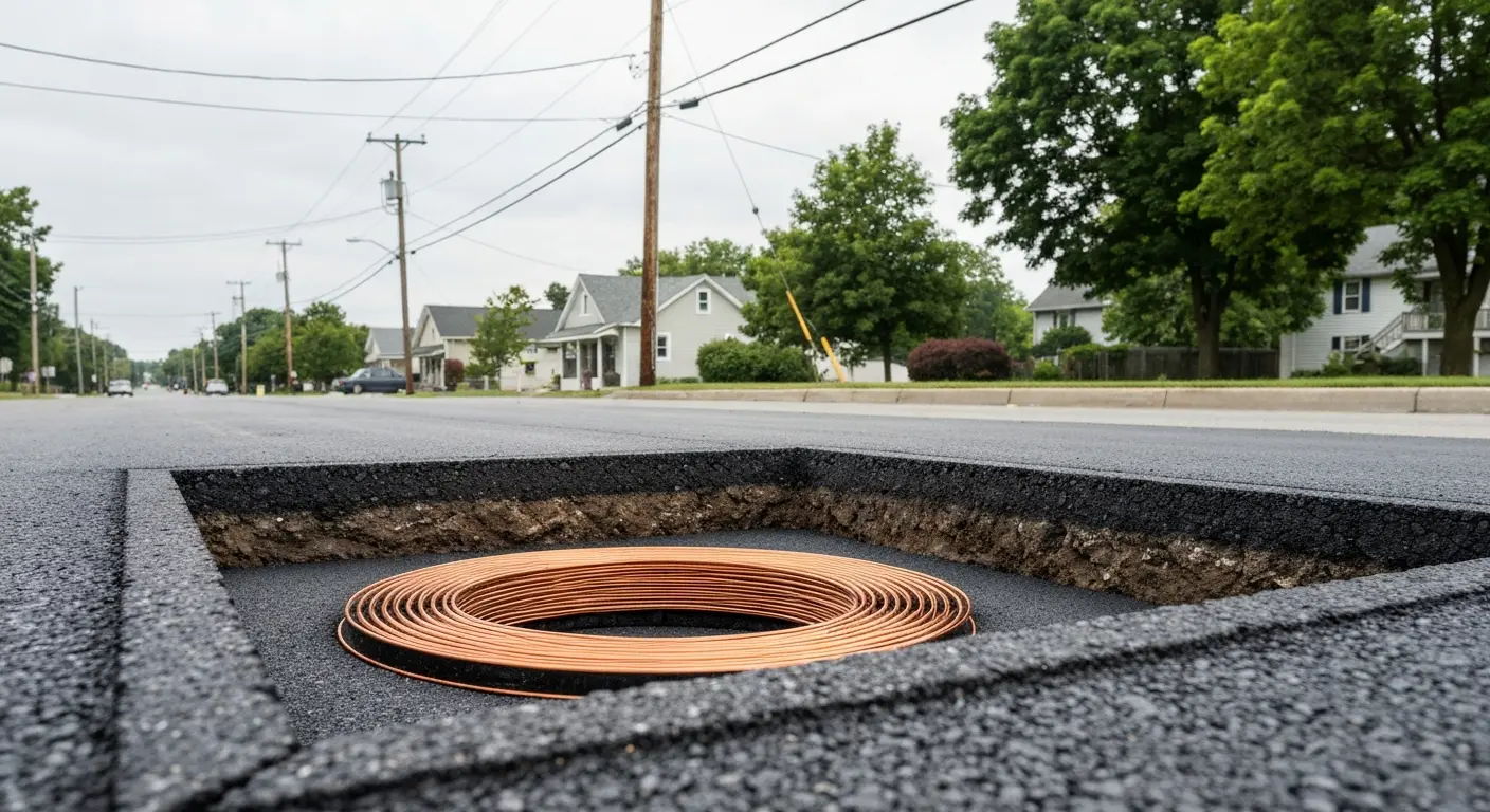 Traffic detection loop and sensor installation