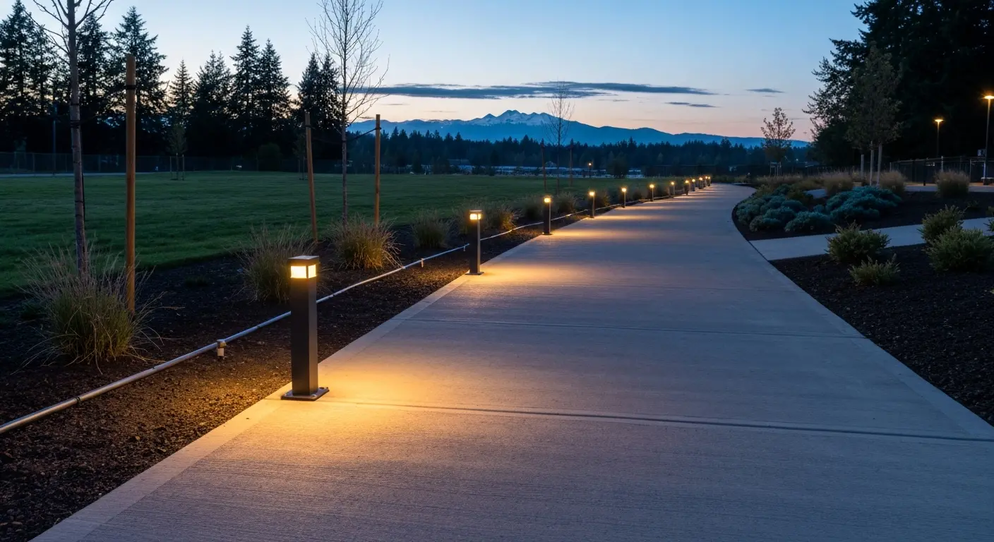 Pathway lighting installation