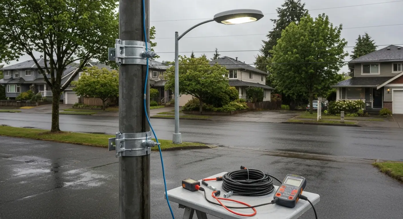 Streetlight installation project
