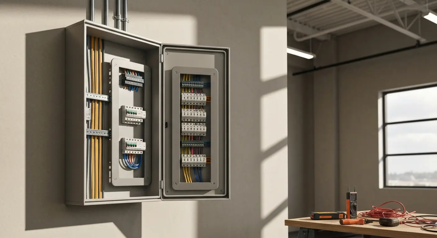 Commercial building electrical installation