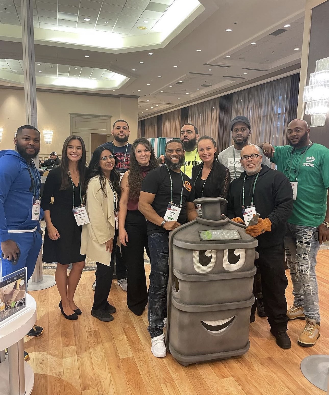 Members of a roadside assistance network at their annual conference
