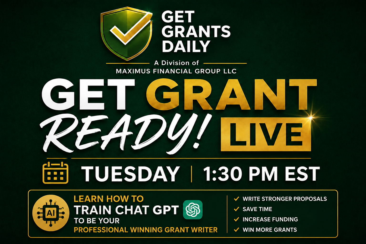 Get Grant Ready LIVE