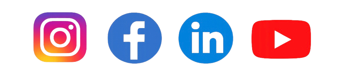 Instagram Facebook LinkedIn YouTube icons