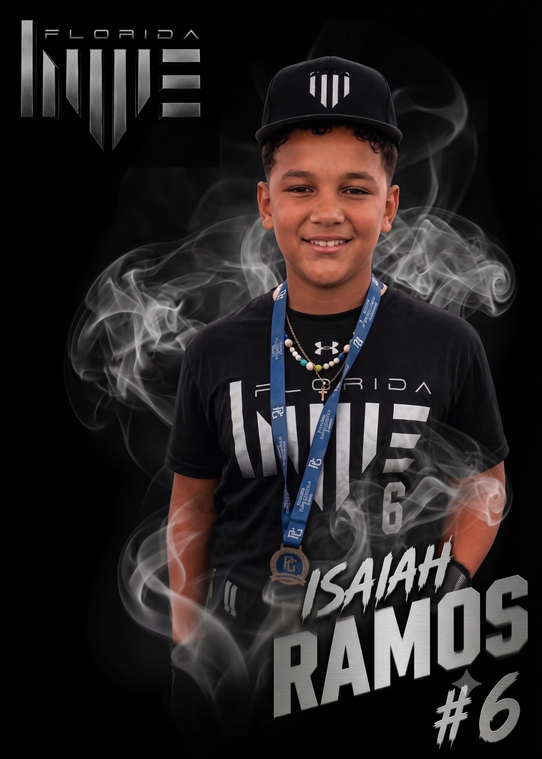 Isaiah Ramos, number 6, Florida Hype 11U