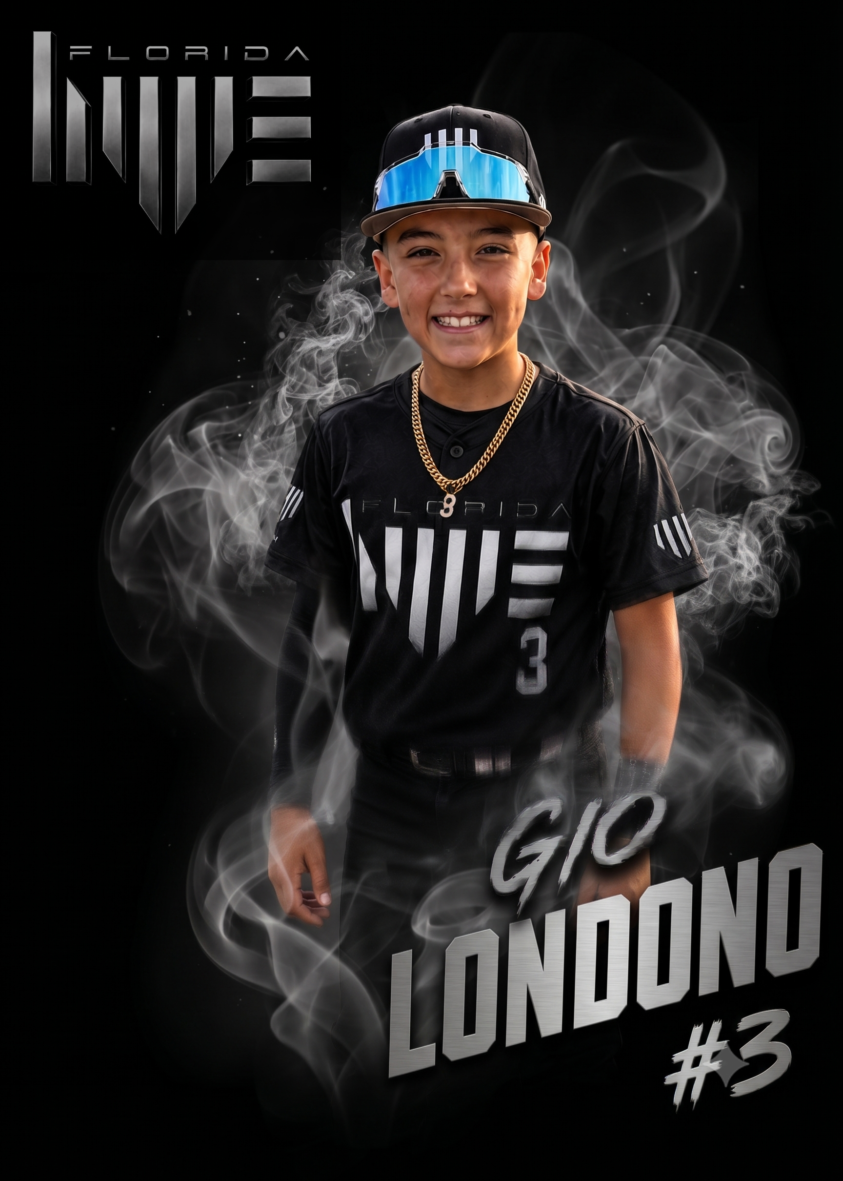 Gio Londono, number 3, Florida Hype 11U