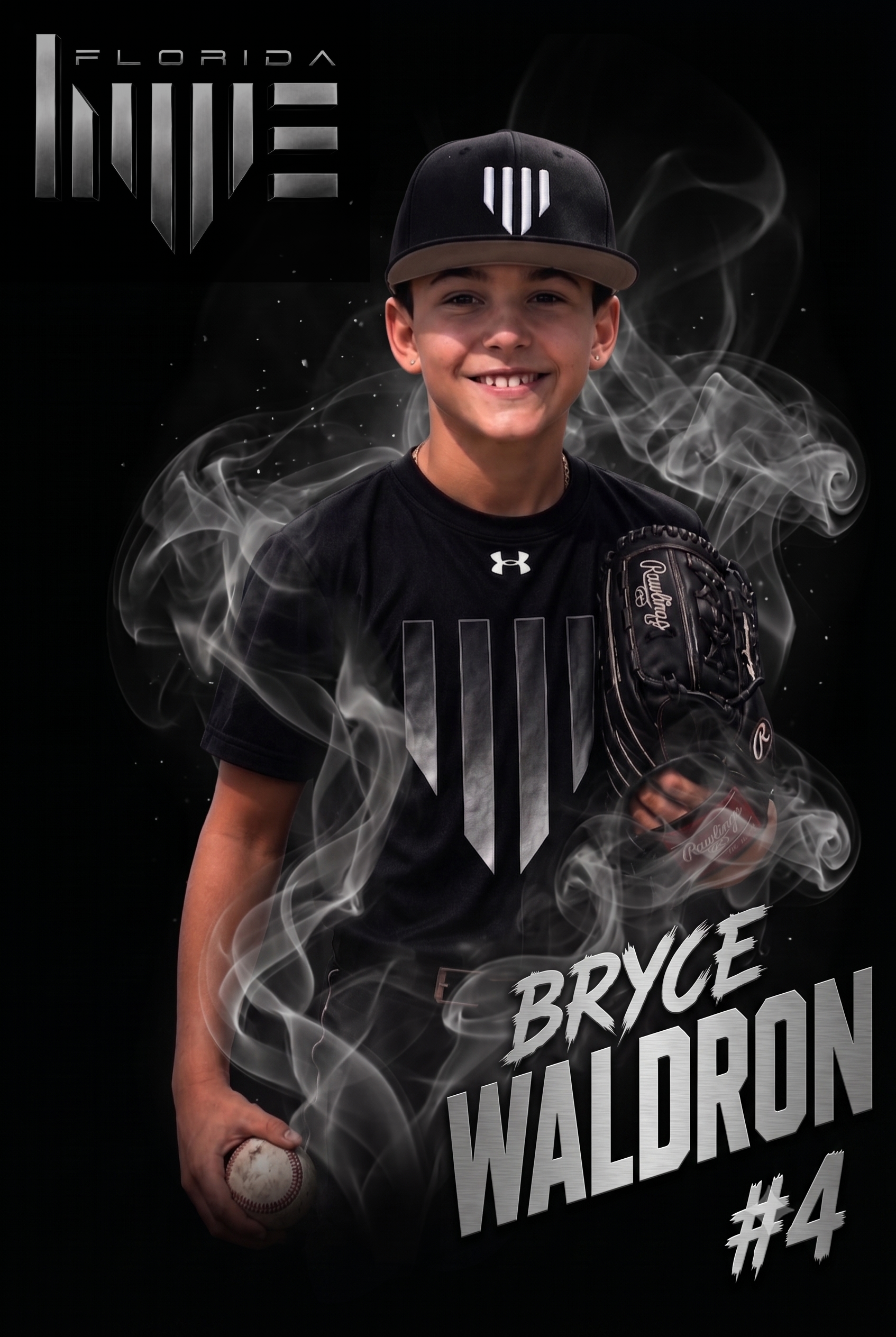 Bryce Waldron, number 44, Florida Hype 11U