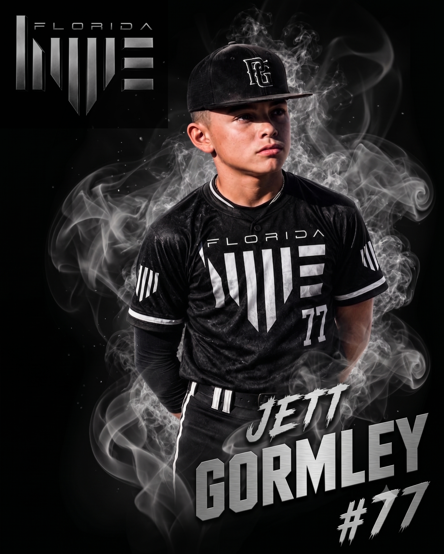 Jett Gormley, number 77, Florida Hype 11U