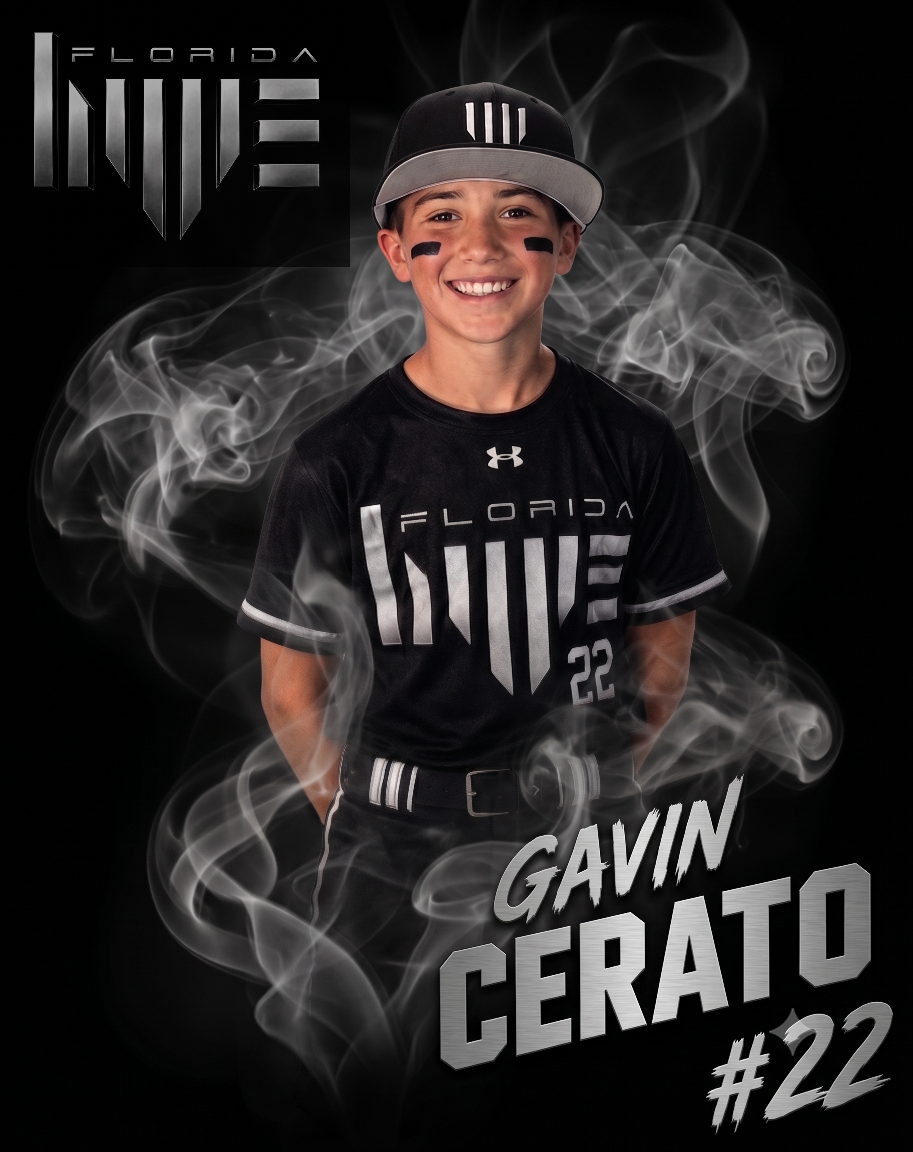 Gavin Cerato, number 22, Florida Hype 11U
