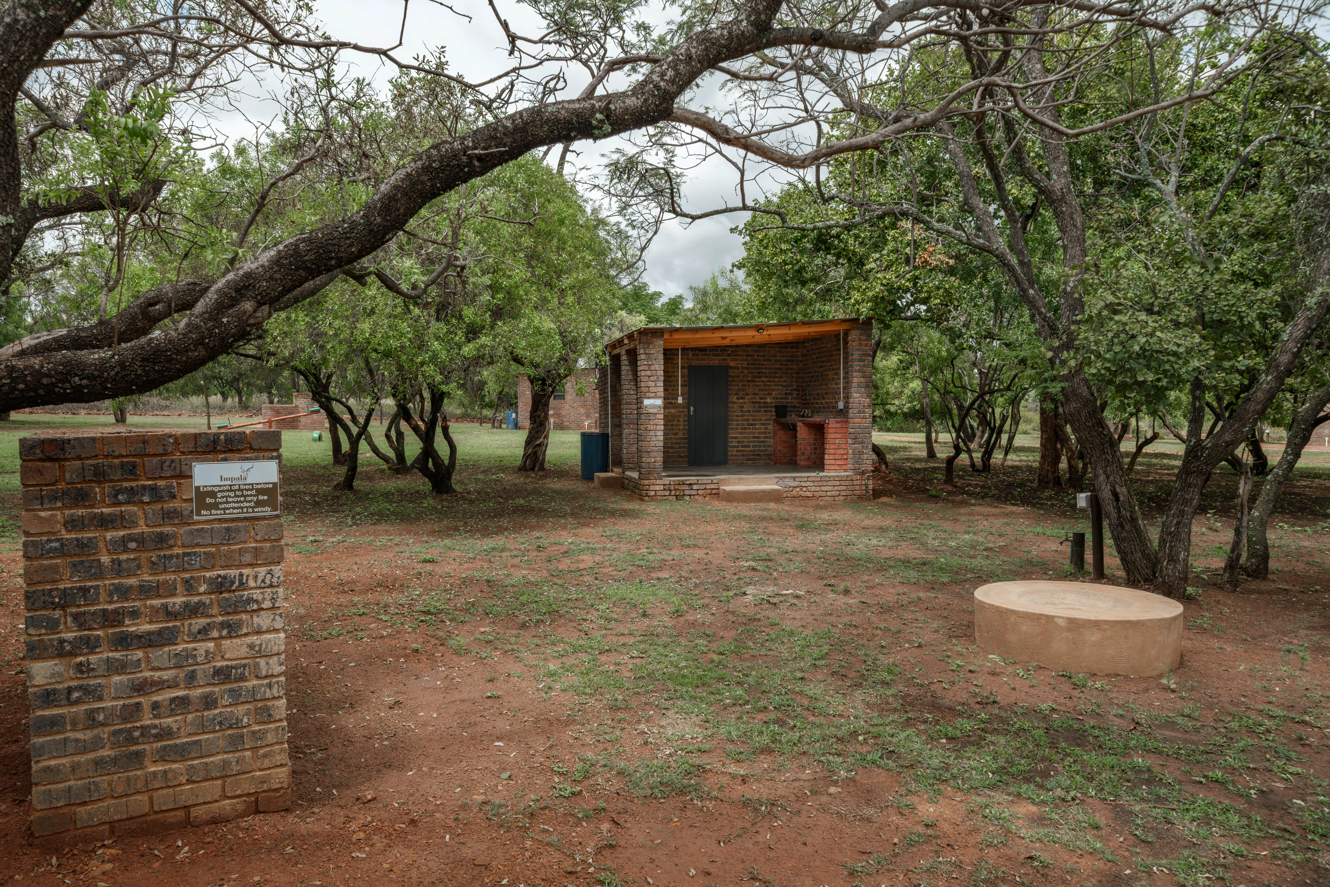 Clean ablution block interior
