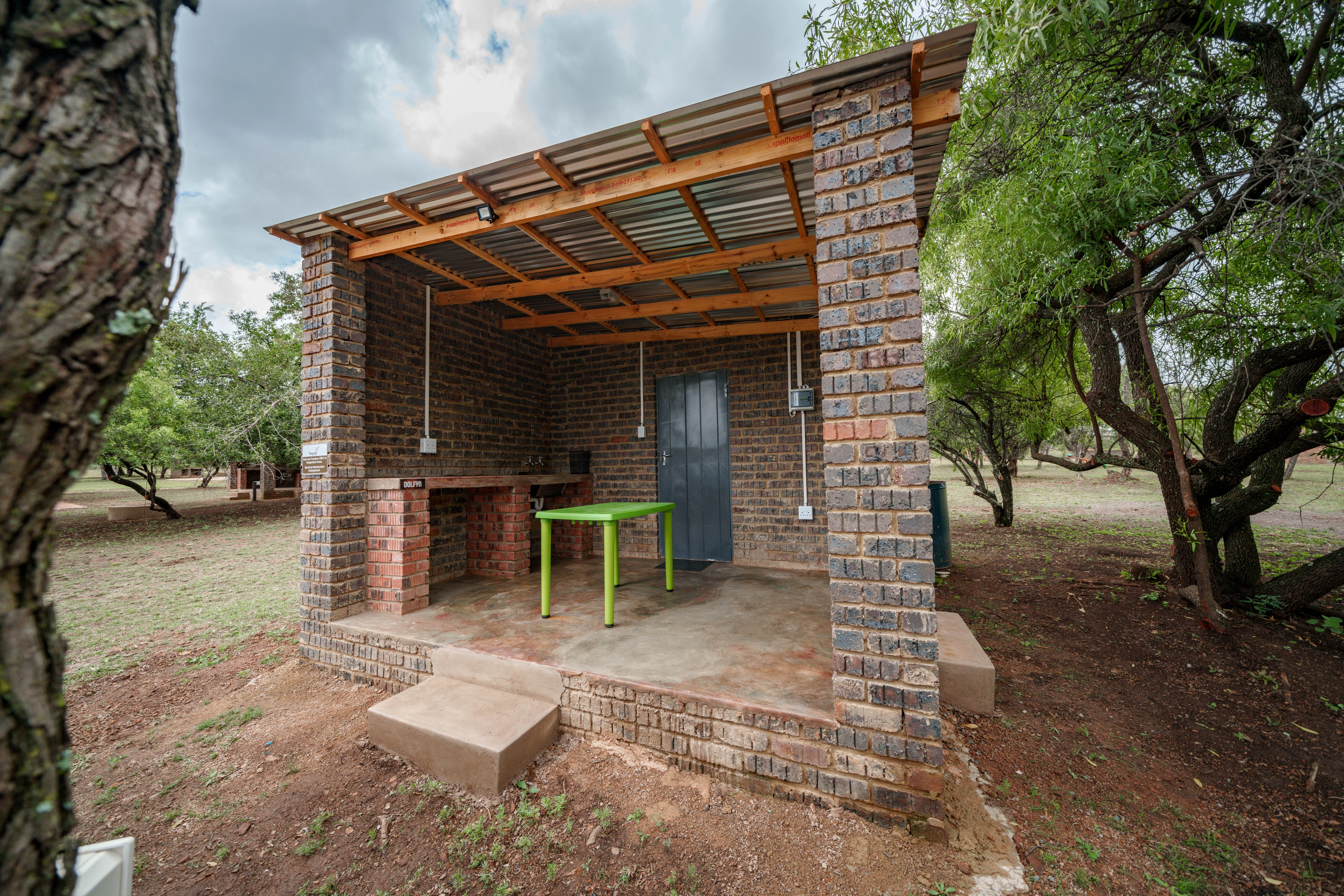 Caravan park shower facilities