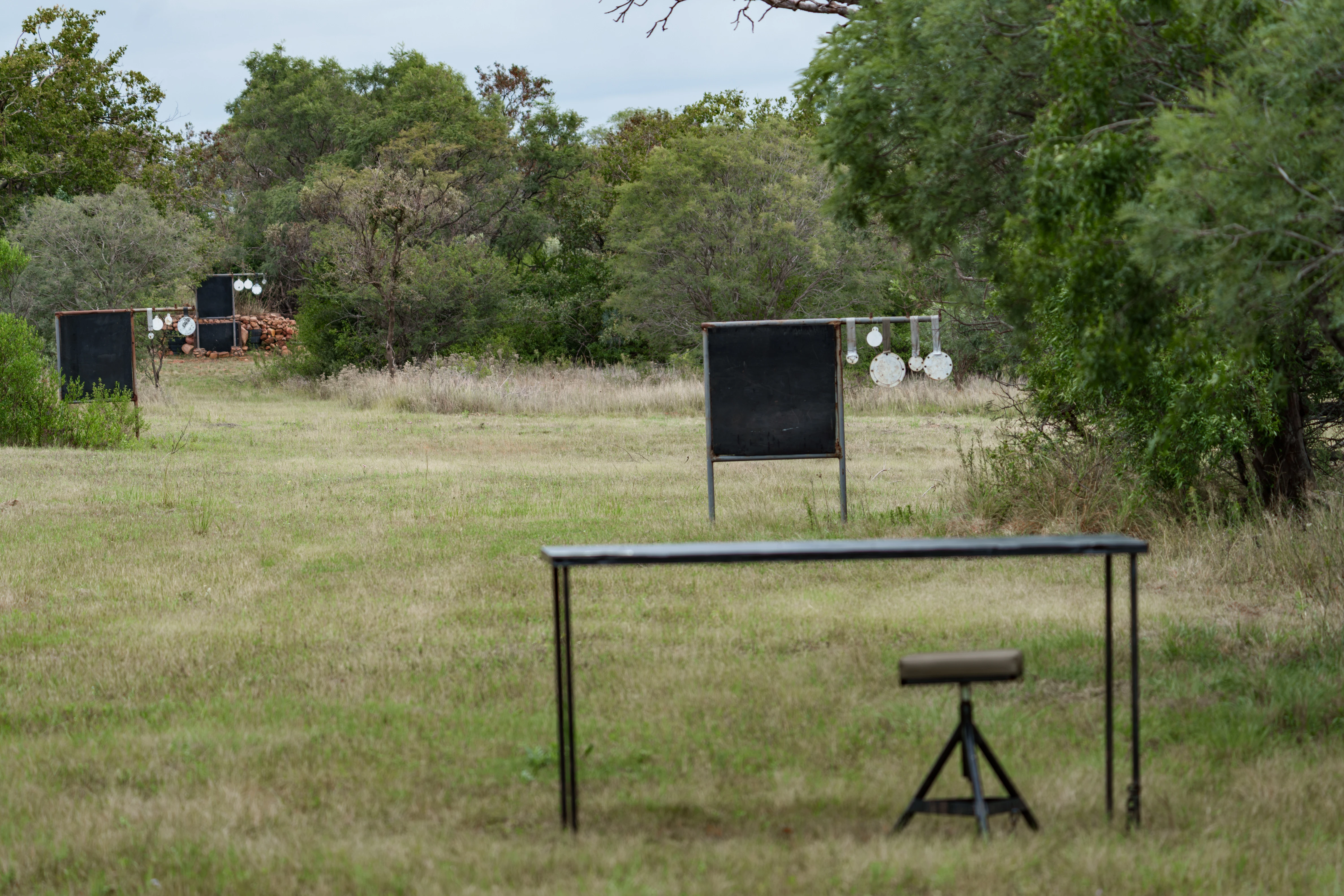 Shooting range at Impala Game Ranch