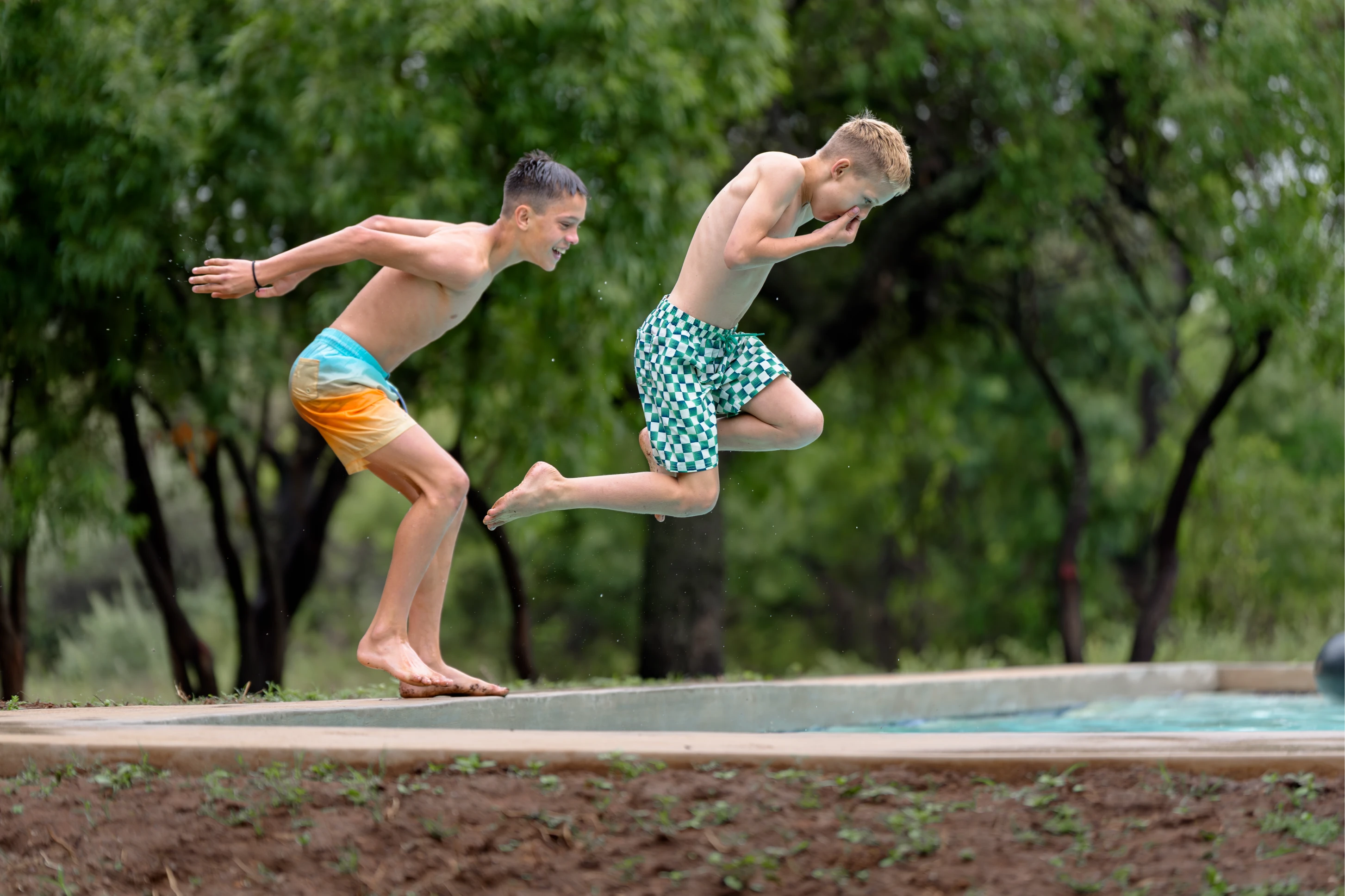 Swimming at the ranch
