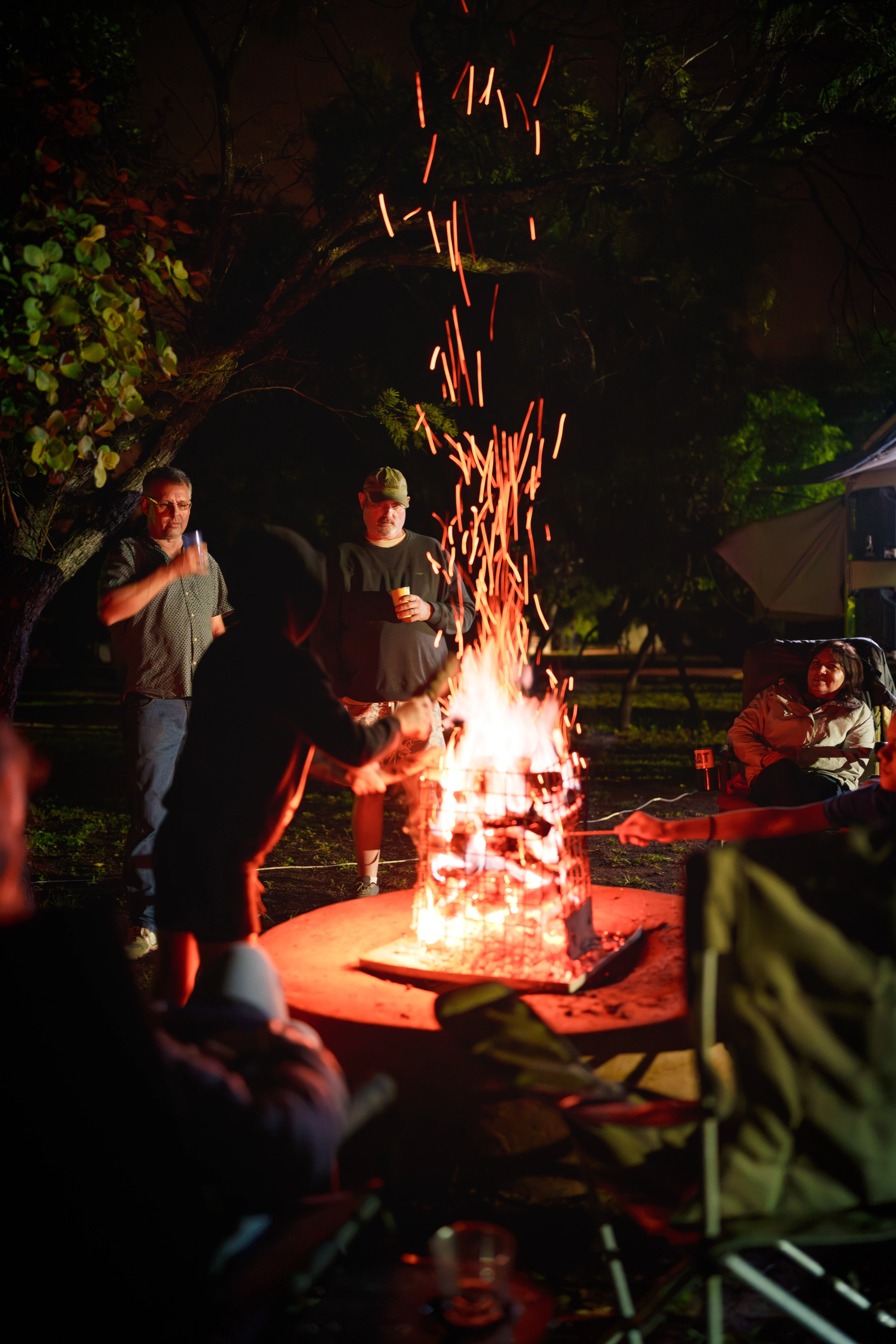 Evening braai atmosphere