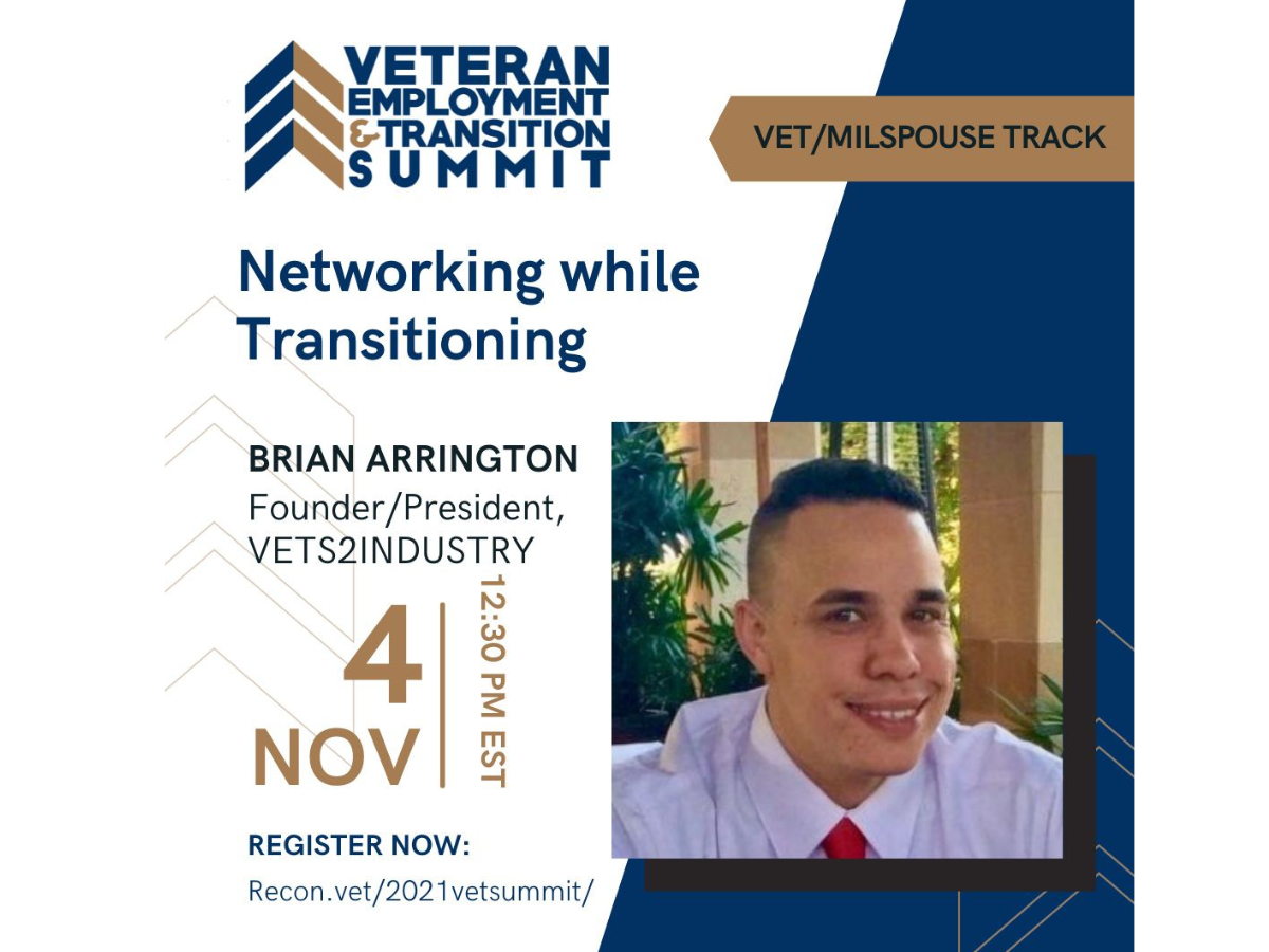 RECON Vet Summit Brian Arrington speaker feature