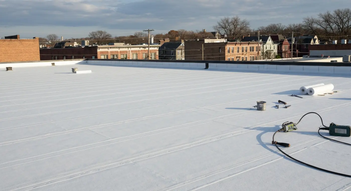 Commercial roofing project