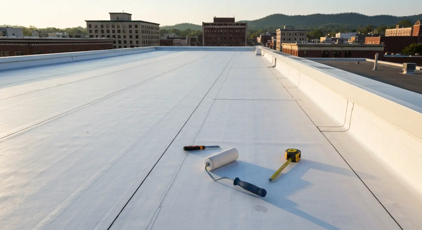 Commercial roofing work