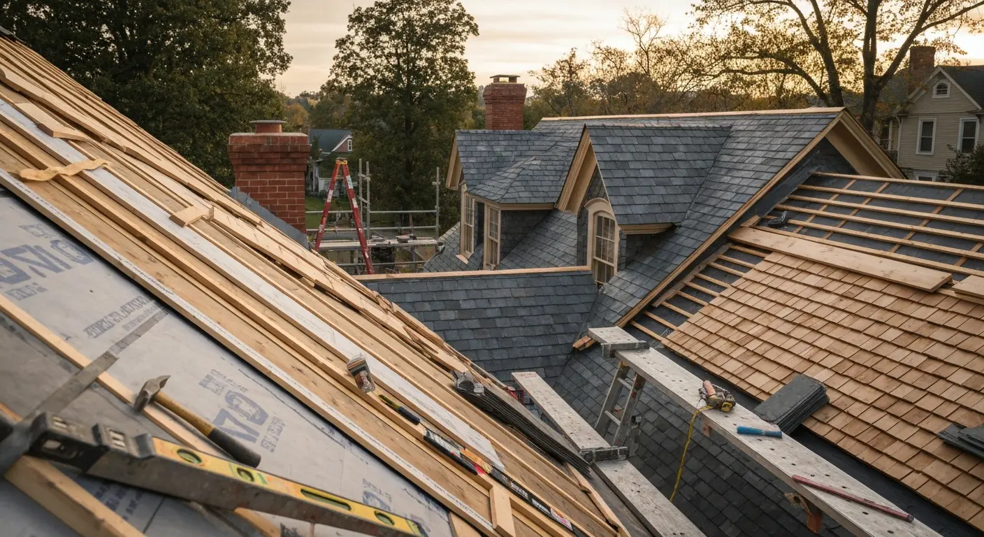 Historic home roof restoration