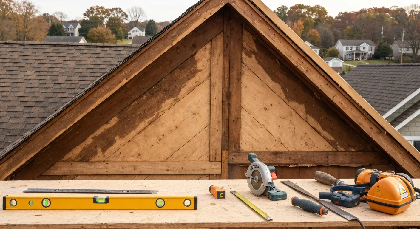 Gable repair and restoration